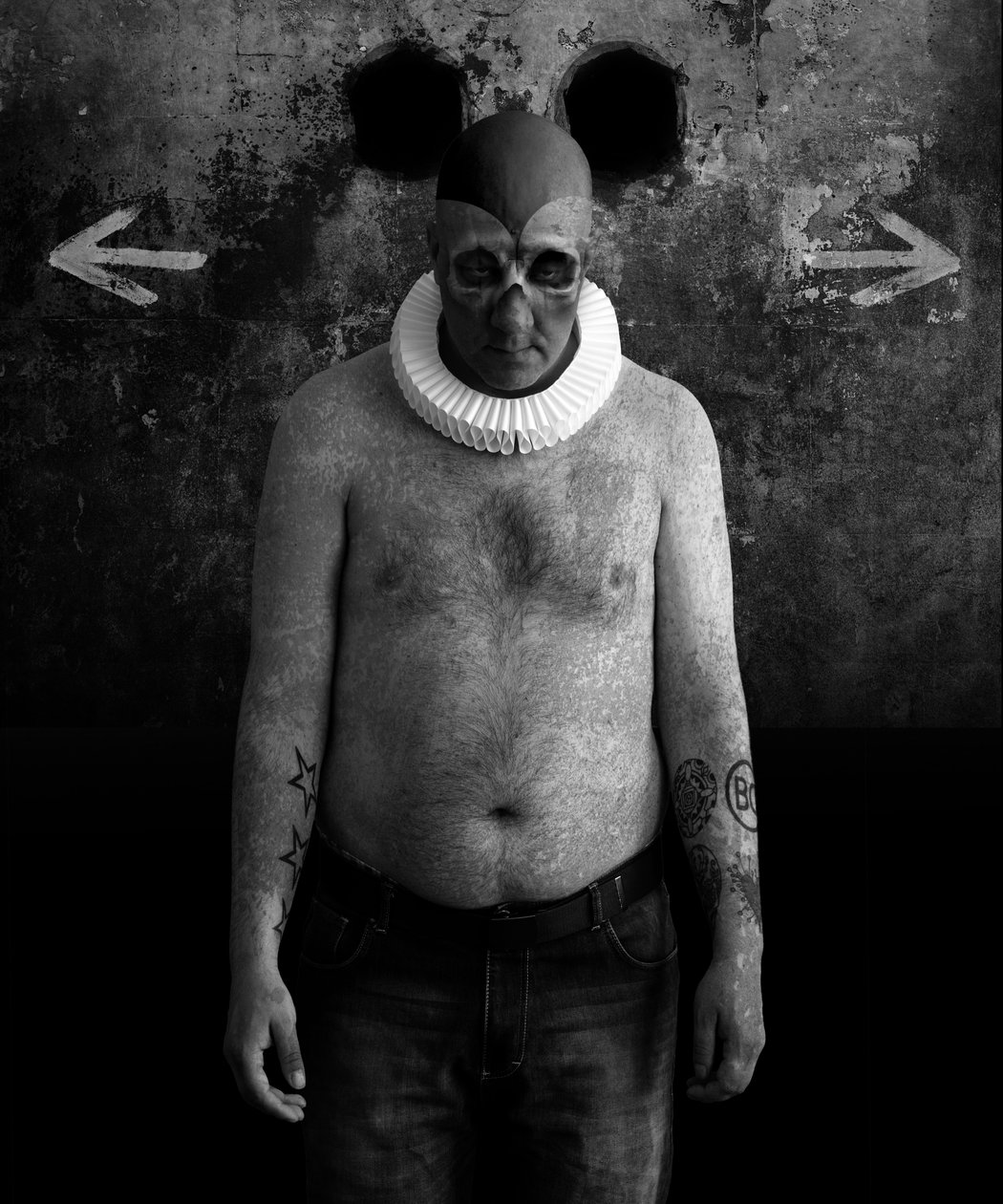 Uma morte de palhaços (serie), 2014 (arte digital fotográfica) de Johan Lilja