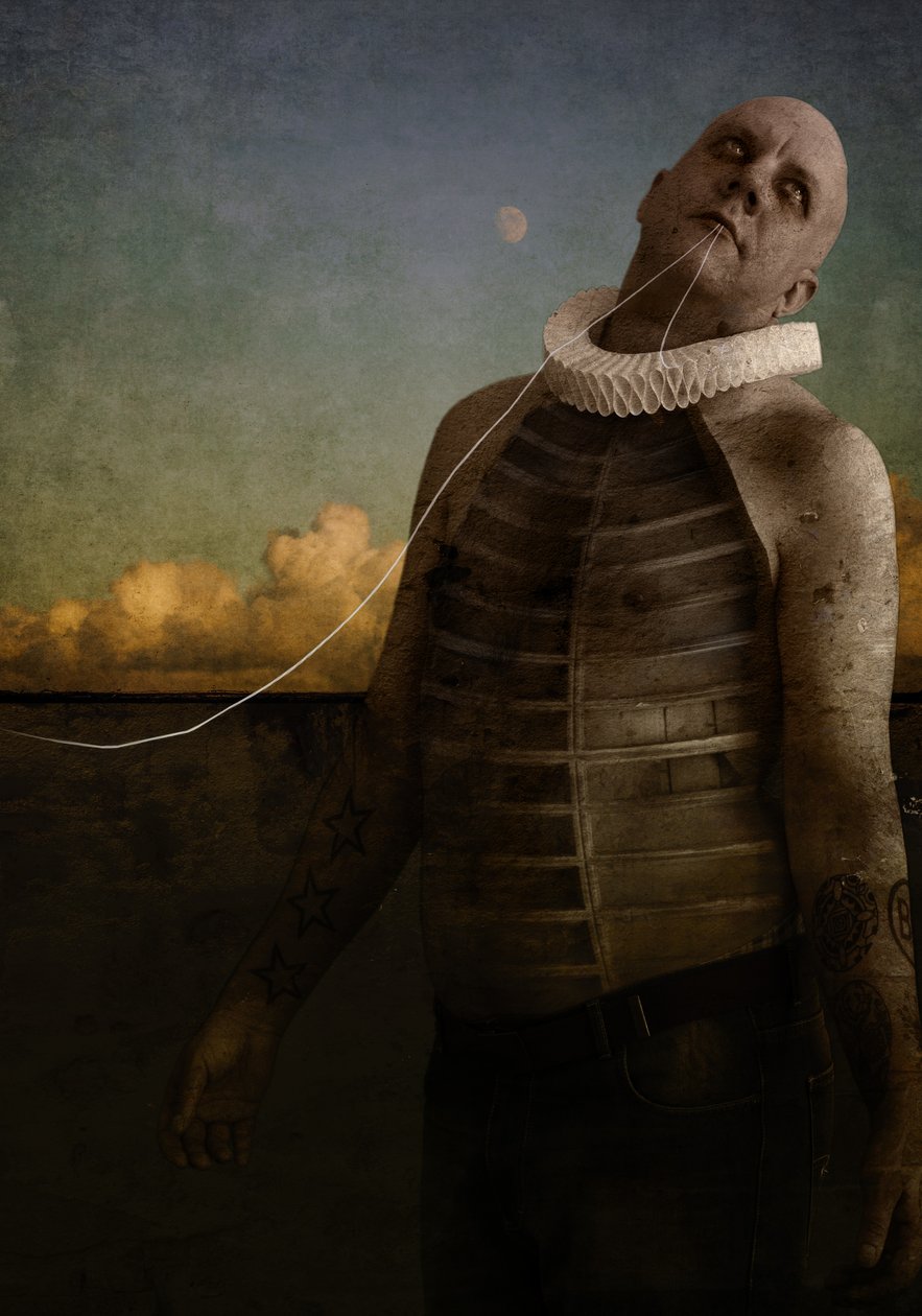 É difícil ser um homem, 2014 (arte digital fotográfica) de Johan Lilja