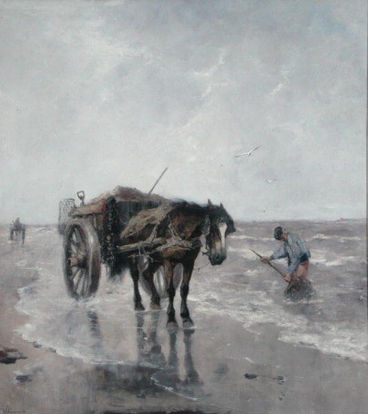 Sea Breezes (óleo sobre tela) de Johan Scherrewitz