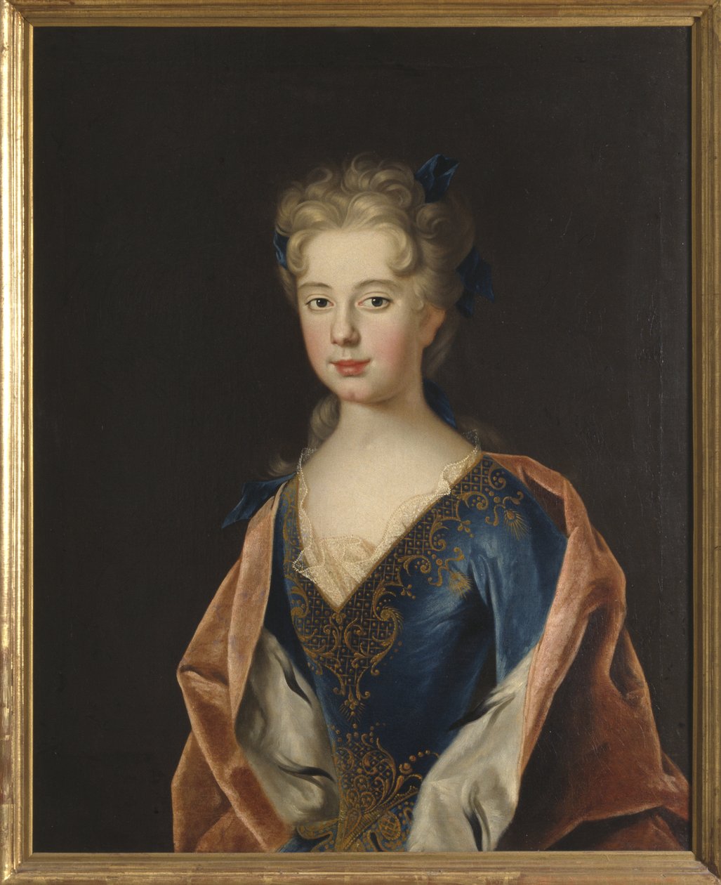 Princesse Anne Leszczynska - Retrato da Princesa Anna Leszczynska (1699-1717), por Starbus, Johan (1679-1724). Óleo sobre tela de Johan Starbus