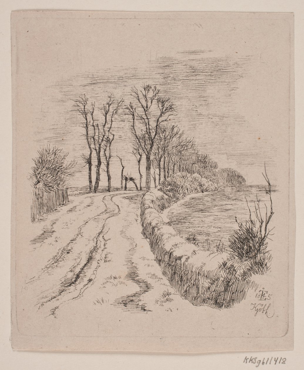 Allé por Vallø de Johan Thomas Lundbye