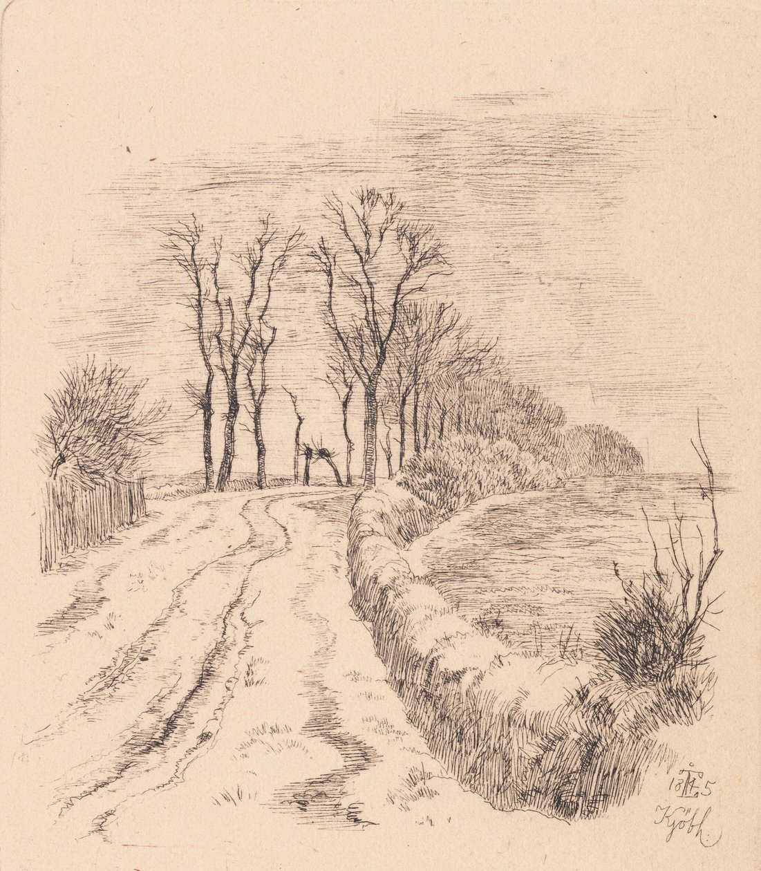 Allé por Vallø de Johan Thomas Lundbye