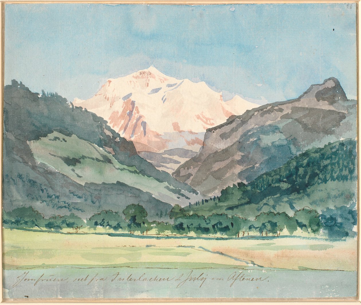 paisagem alpina de Johan Thomas Lundbye
