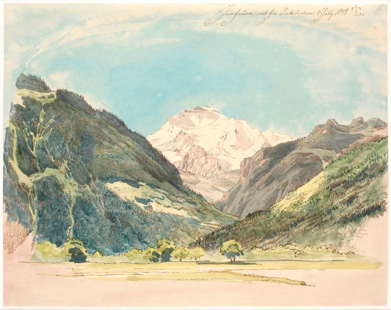 paisagem alpina de Johan Thomas Lundbye