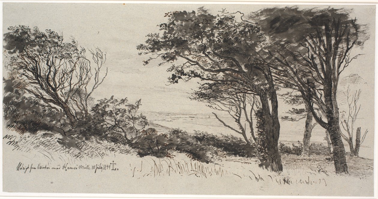 Árvores ventosas. Tempo alto de Johan Thomas Lundbye