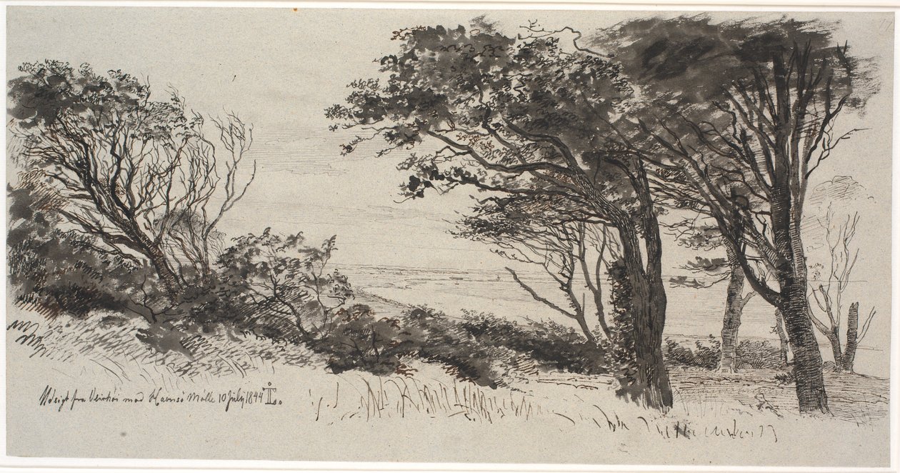 Árvores ventosas. Tempo alto de Johan Thomas Lundbye
