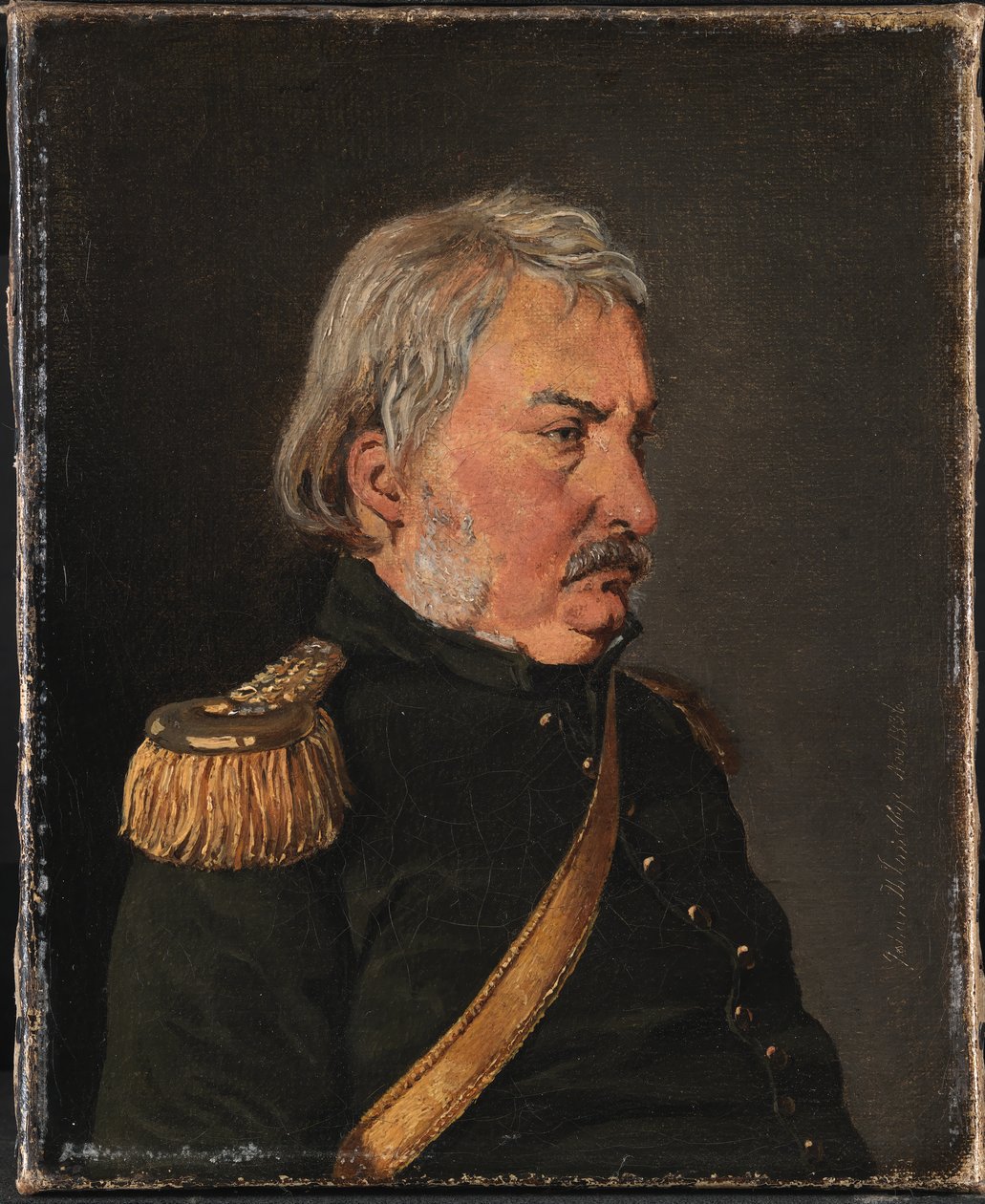 Coronel Joachim Theodor Lundbye, pai do artista de Johan Thomas Lundbye