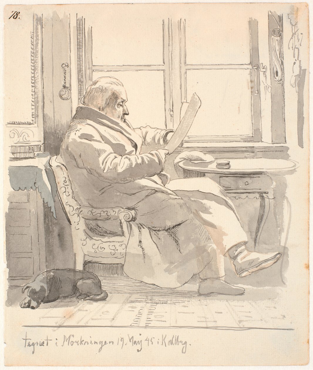 Retrato de J. Th. Avô de Lundbye, conselheiro de justiça e administrador alfandegário E. Bonnevie de Johan Thomas Lundbye