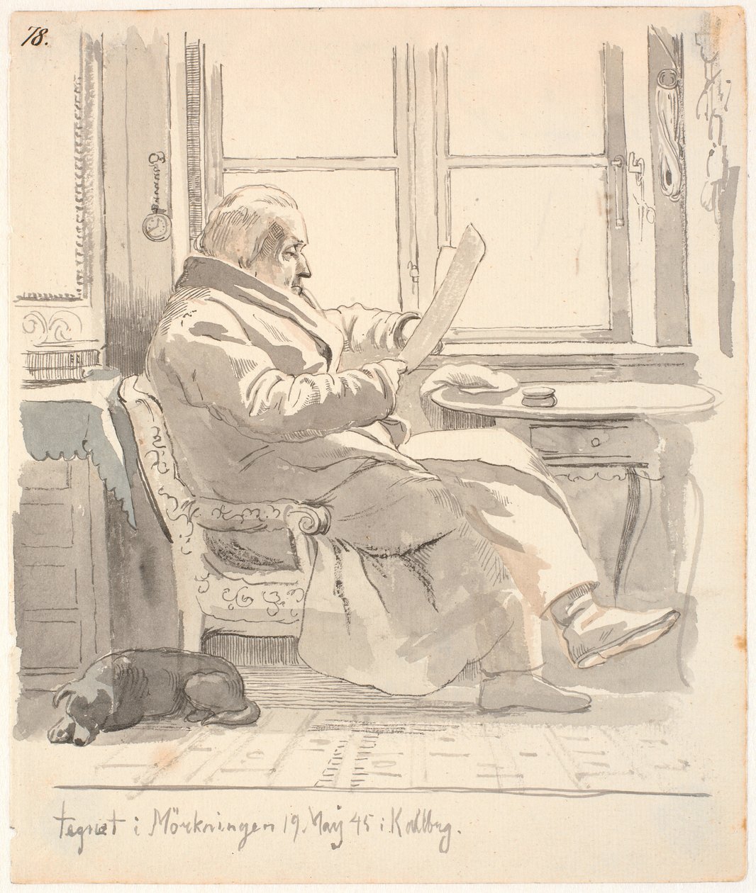 Retrato de J. Th. Avô de Lundbye, conselheiro de justiça e administrador alfandegário E. Bonnevie de Johan Thomas Lundbye