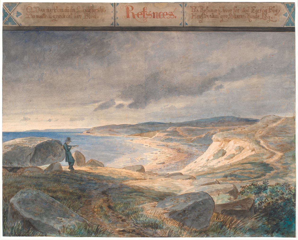 Refsnæs, paisagem costeira de Johan Thomas Lundbye