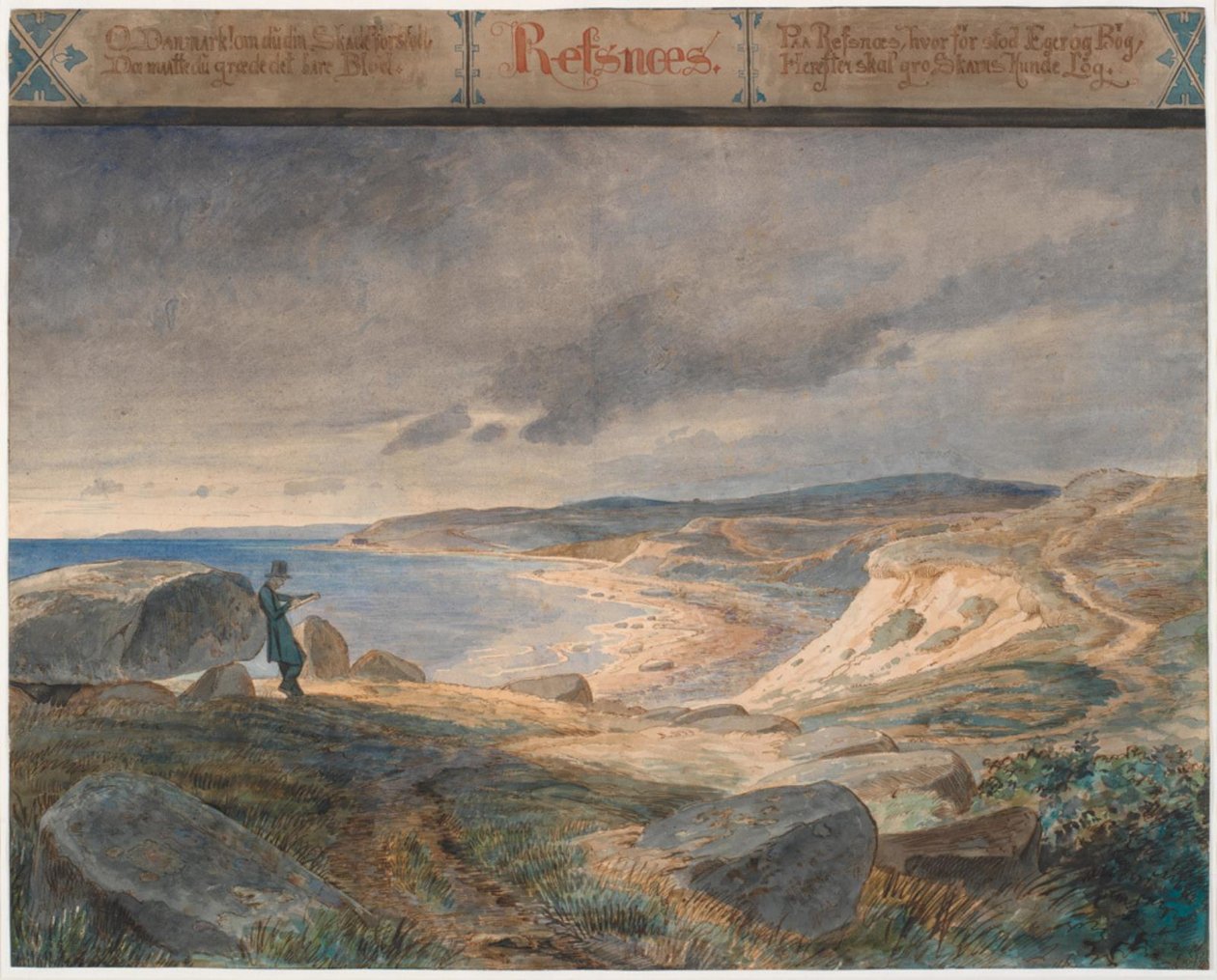 Refsnæs, paisagem costeira de Johan Thomas Lundbye