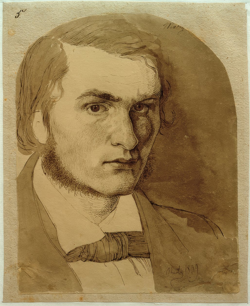 auto-retrato de Johan Thomas Lundbye
