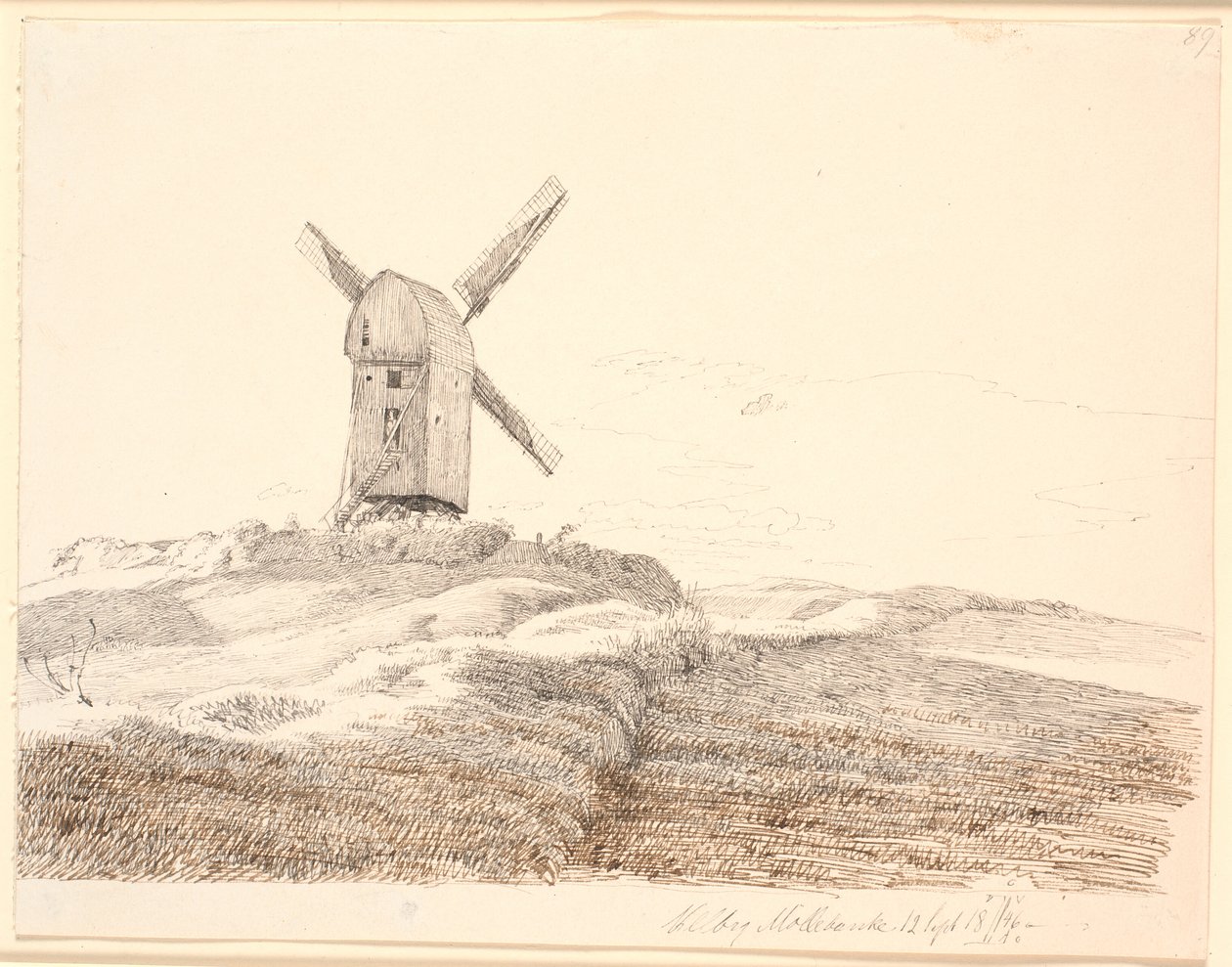 Stub mill em Kalundborg de Johan Thomas Lundbye