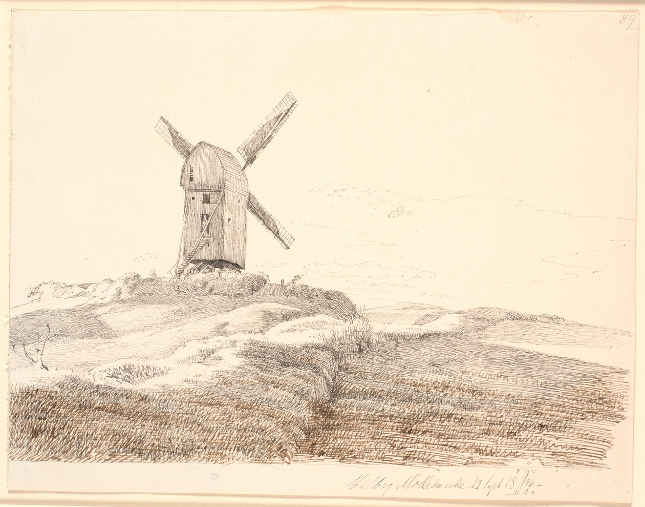 Stub mill em Kalundborg de Johan Thomas Lundbye