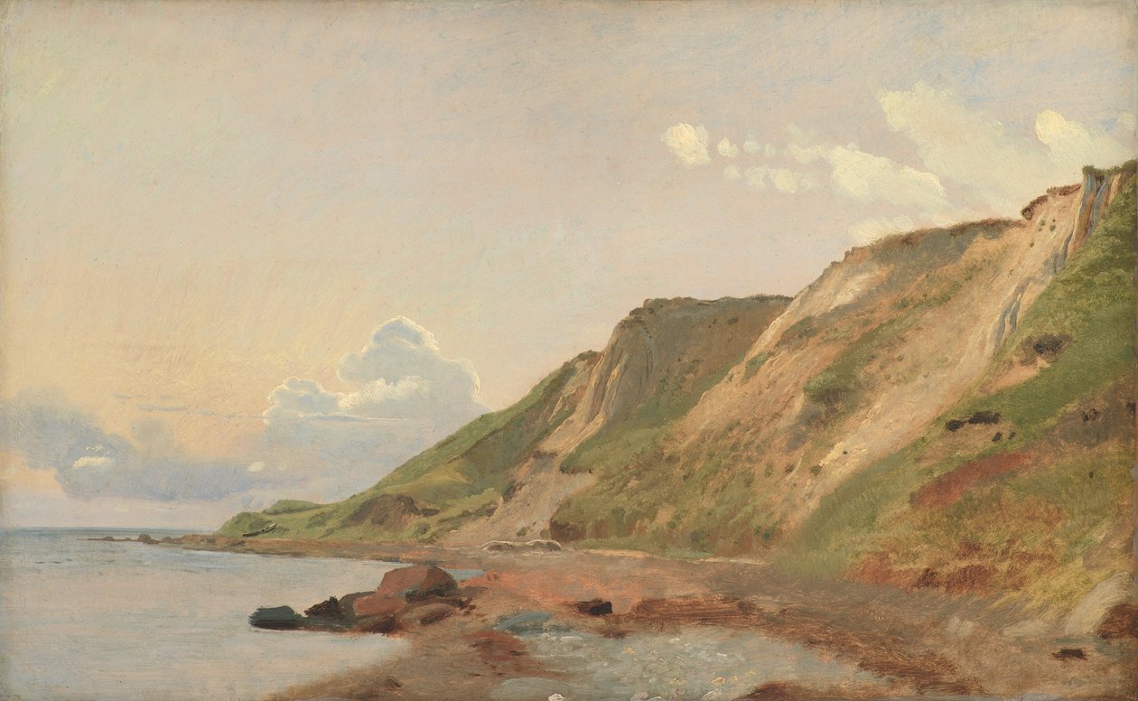 Estudo de falésias na costa sul de Refsnæs de Johan Thomas Lundbye
