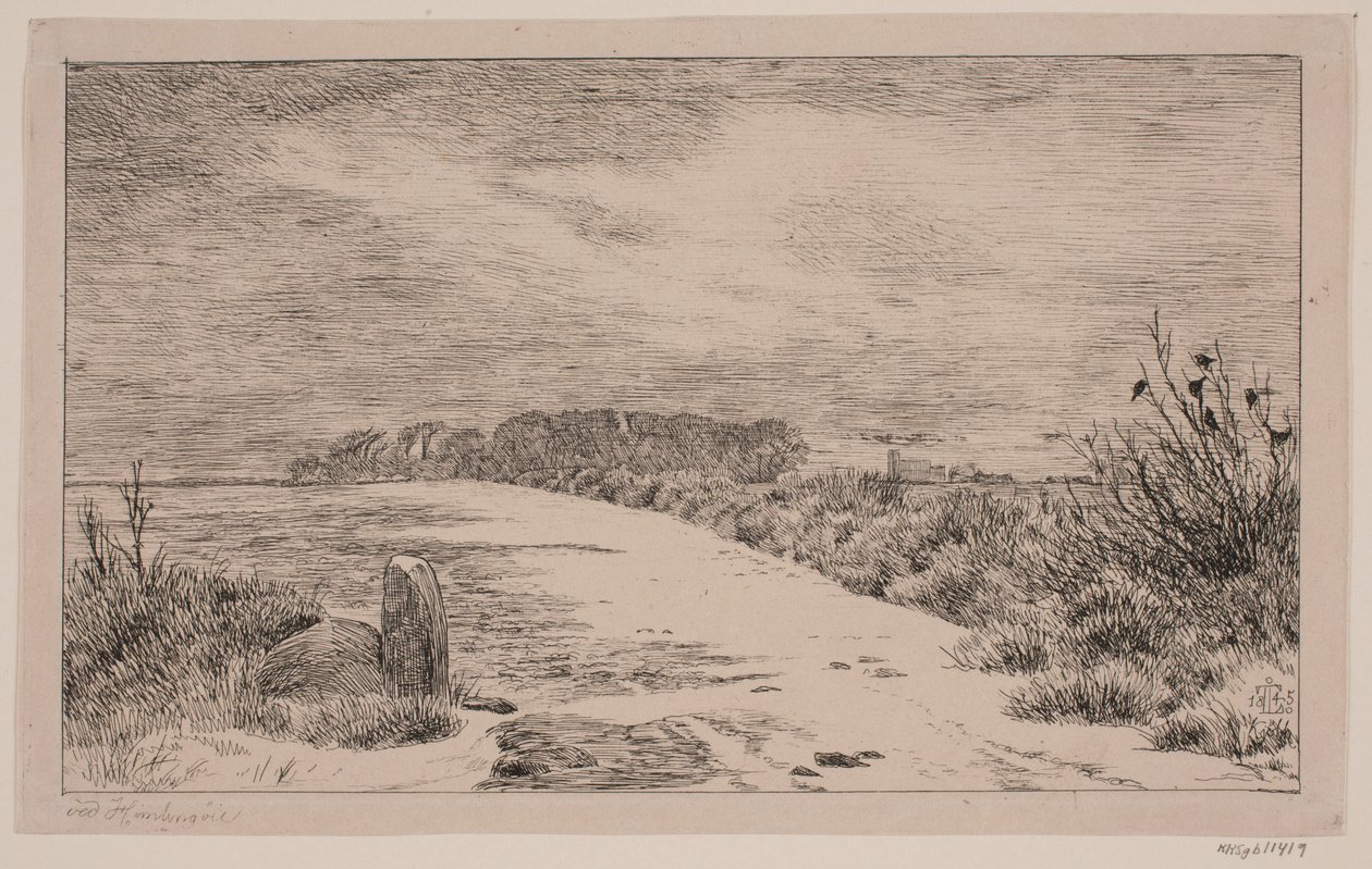 Por Himlingøye, paisagem de inverno de Johan Thomas Lundbye
