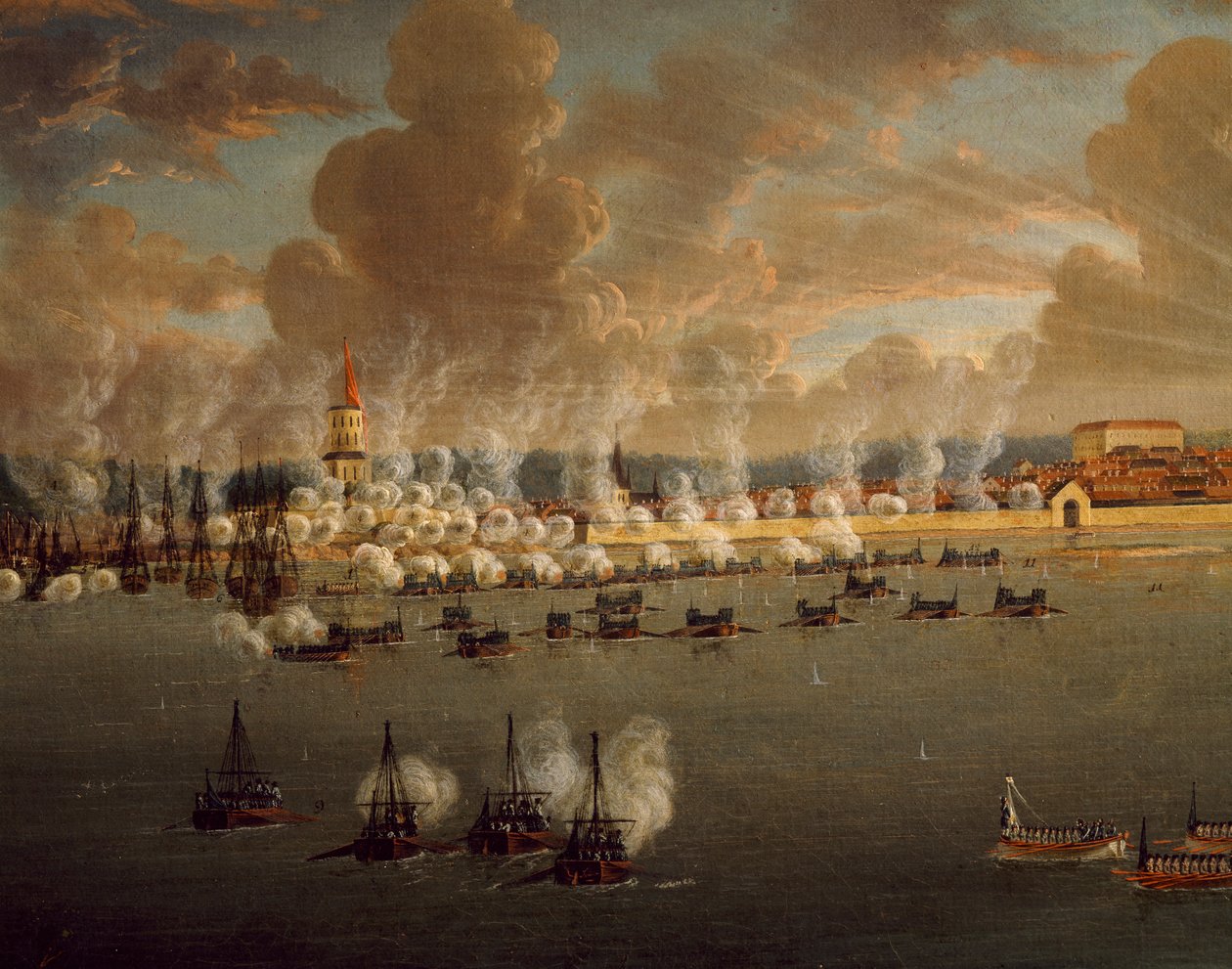 Frederikshavn, 20 de Maio de 1790, por Johan Tietrich Schoultz (1754-1807), Guerra Rússia-Suécia, Dinamarquês de Johan Tietrich Schoultz