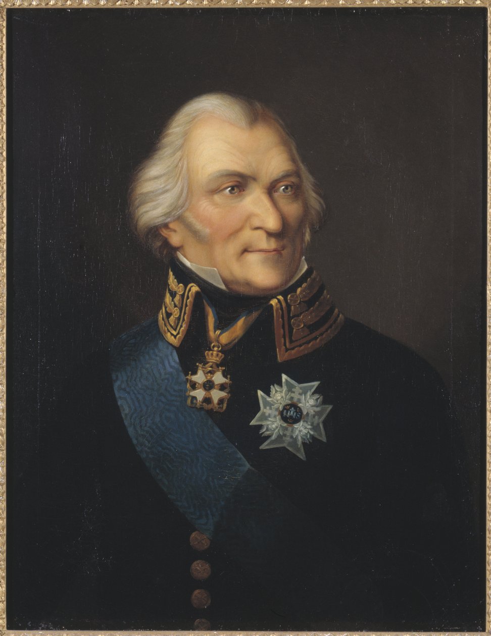 Retrato do Conde Johan Christopher (Kristoffer) von Toll (1743-1817), de Way, Johann Wilhelm Carl (1792-1873). Óleo sobre tela. Dimensão: 75x62 cm. Museu Nacional de Estocolmo de Johan Way