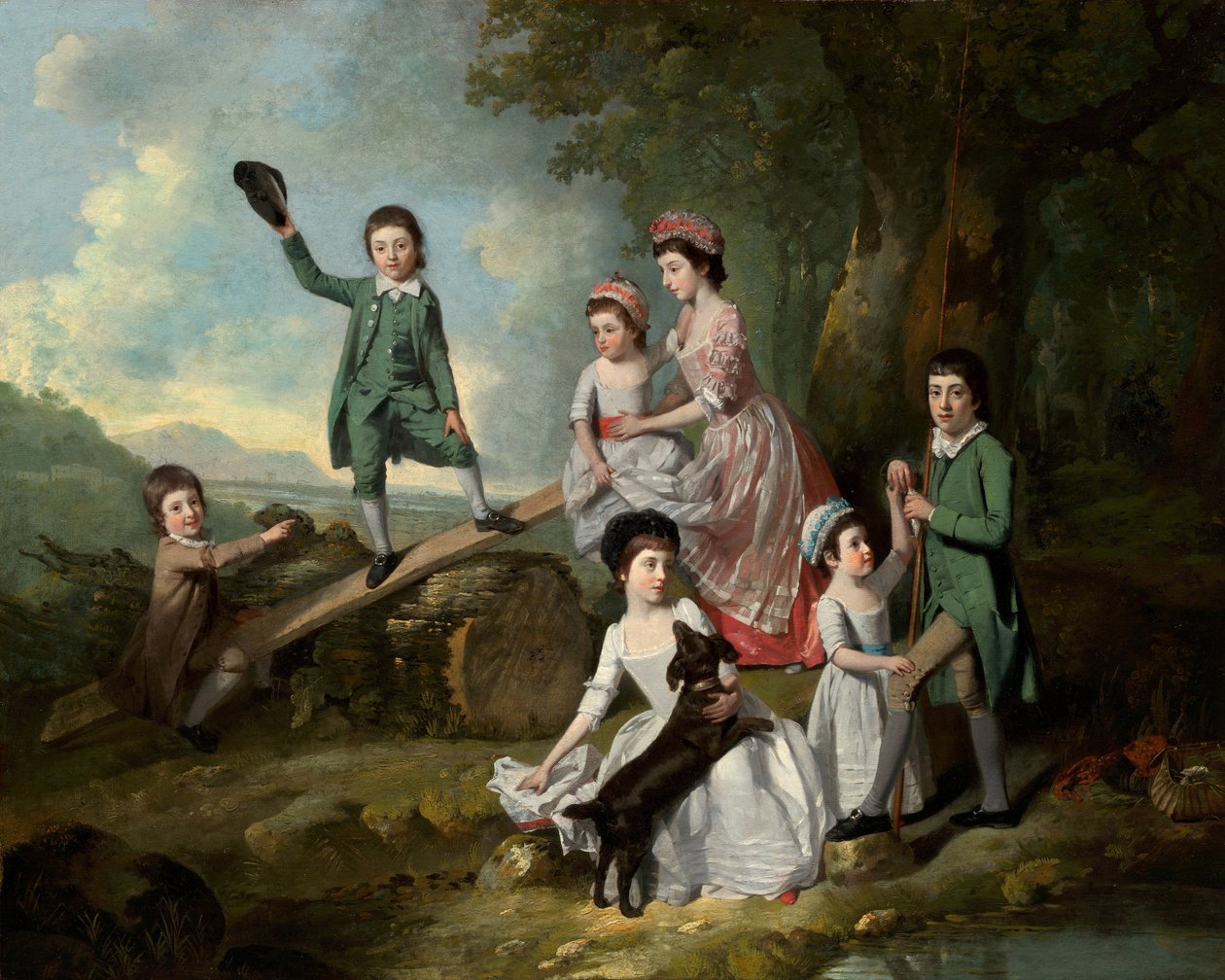 The Lavie Children, c. 1770. de Johan Zoffany
