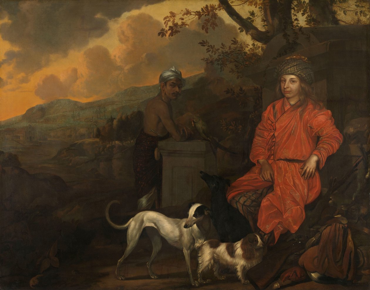Retrato de Philippus Baldaeus e Gerrit Mossopotam
Philippus Baldaeus e o seu assistente Gerrit Mosopatam de Johan de la Rocquette