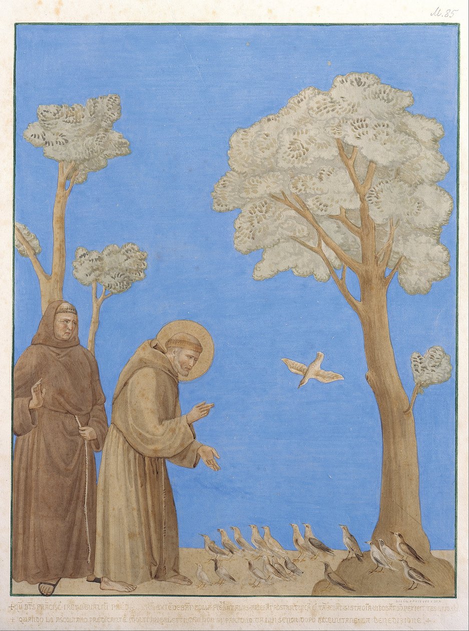 São Francisco Pregando aos Pássaros de Johann Anton Ramboux
