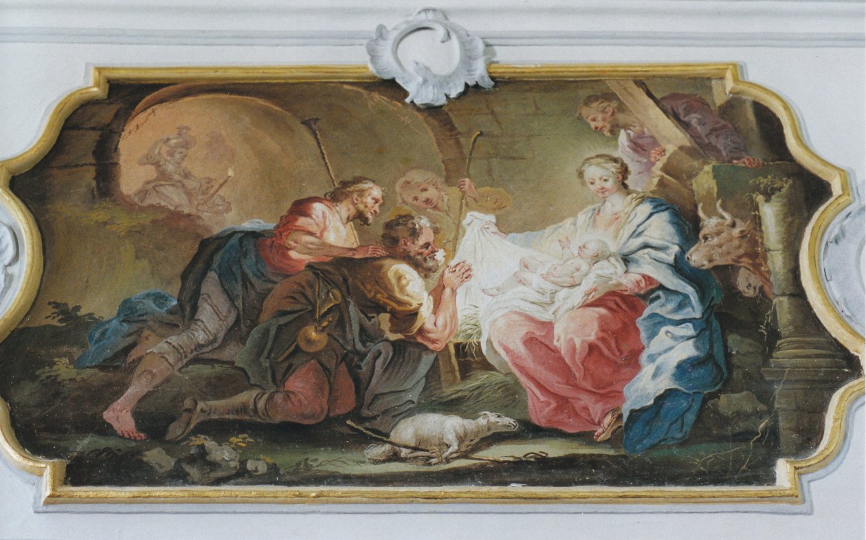 Adoração dos pastores de Johann Baptist Enderle