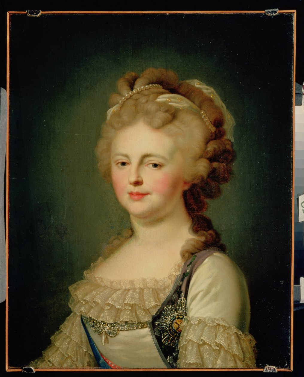 Retrato da Imperatriz Maria Fyodorovna (1759-1828) de Johann Baptist Edler von Lampi
