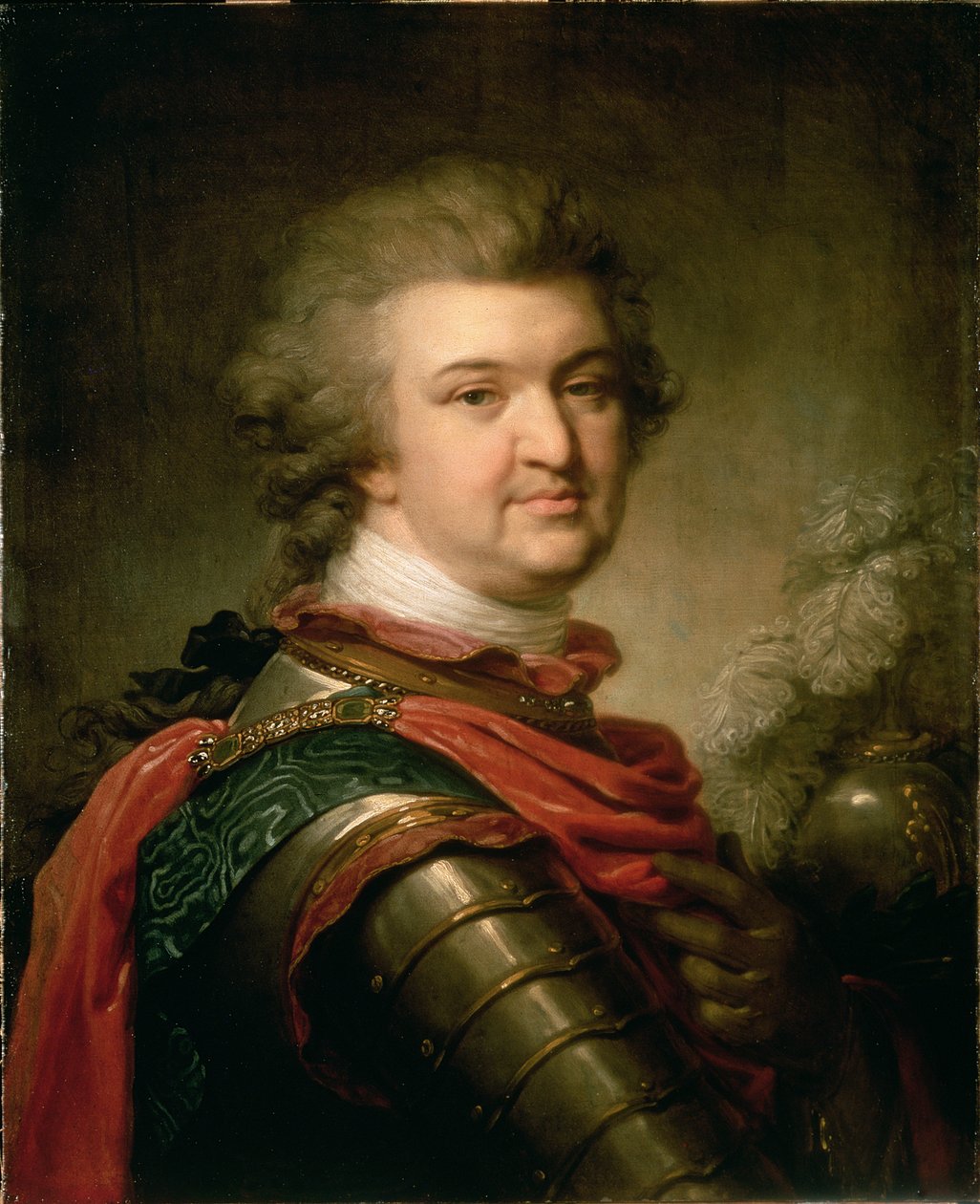 Retrato do Príncipe Grigory Aleksandrovich Potemkin (1739-91), c.1790 de Johann Baptist Edler von Lampi
