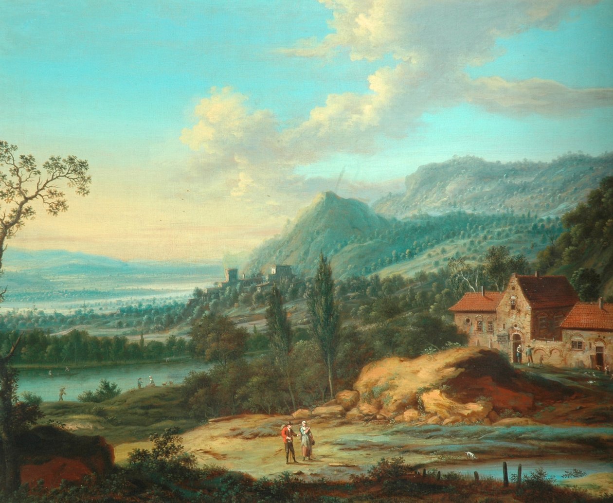Paisagem Continental, 1762 de Johann Christian Vollerdt or Vollaert