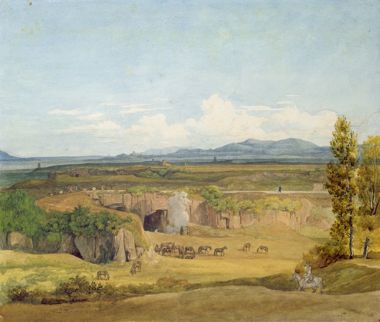 Vista da Campagna Romana de Johann Christoph Erhard