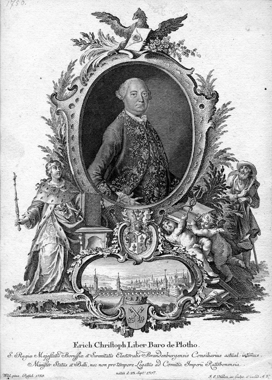 retrato gravado de Johannes Esaias Nilson