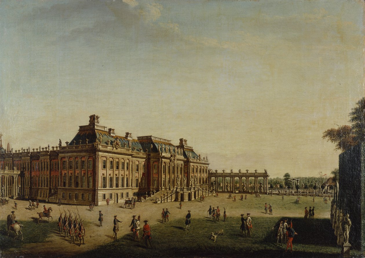 A frente do jardim do castelo da cidade, 1773 de Johann Friedrich Meyer
