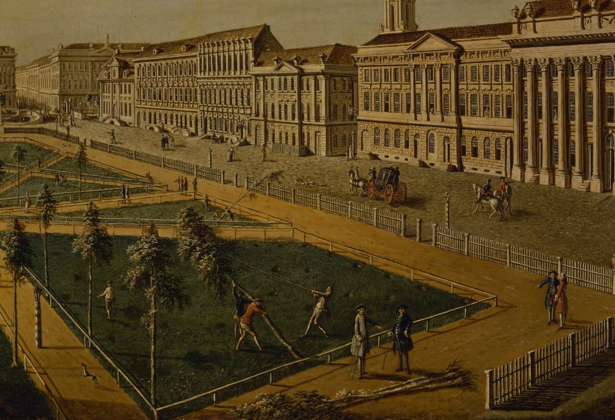 Vista da Wilhelmsplatz do norte, 1773 de Johann Friedrich Meyer