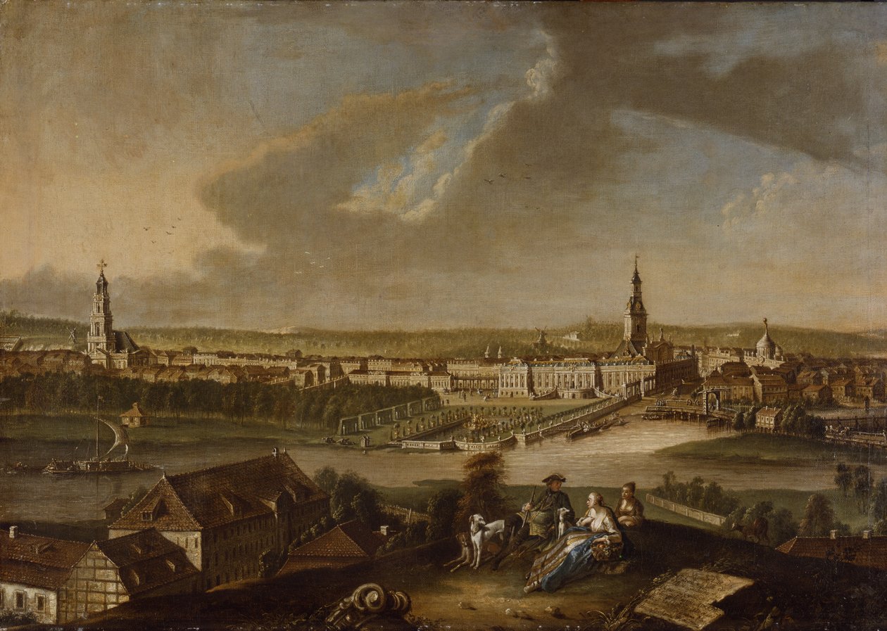 Vista sobre Potsdam de Brauhausberg, 1772 de Johann Friedrich Meyer