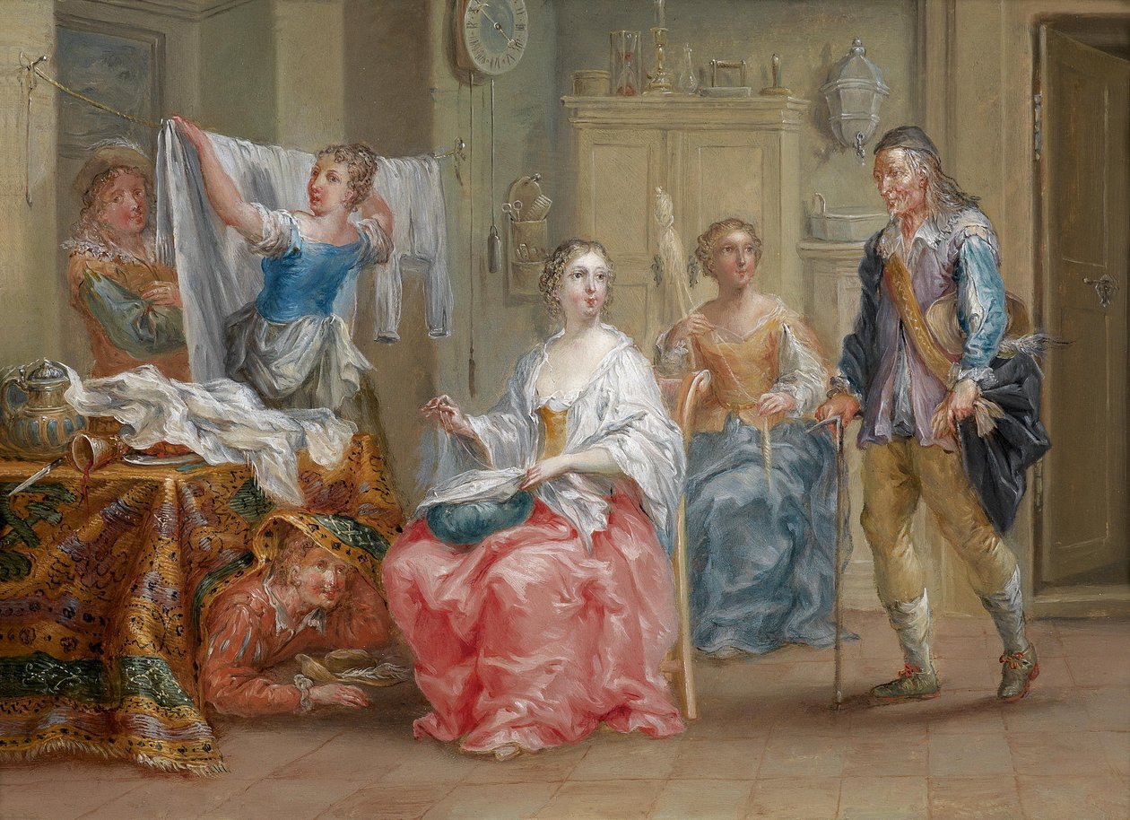 Os amantes conturbados de Johann Georg Platzer