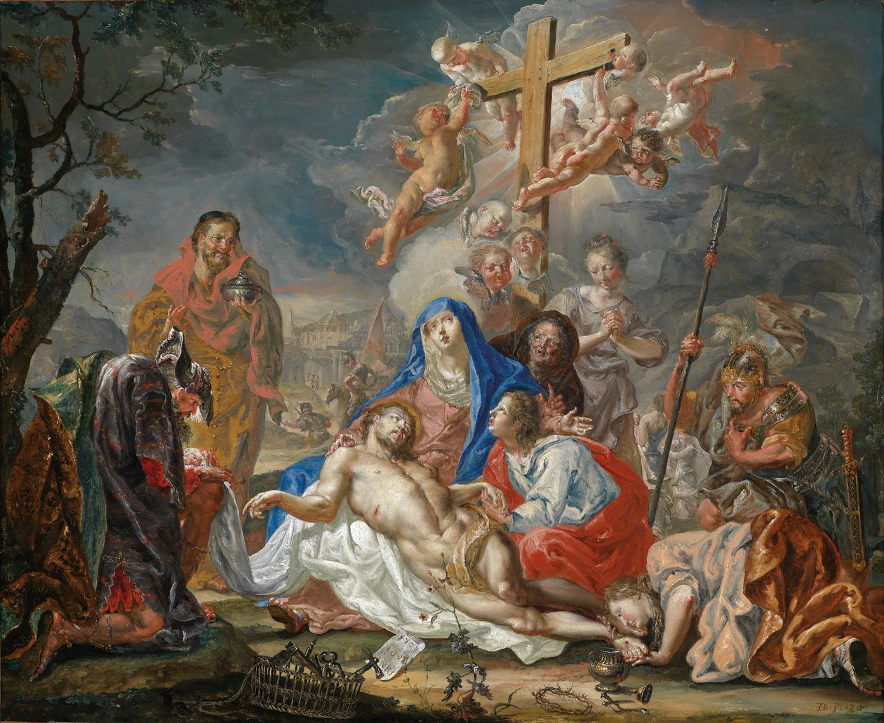 A Lamentação de Cristo de Johann Georg Platzer