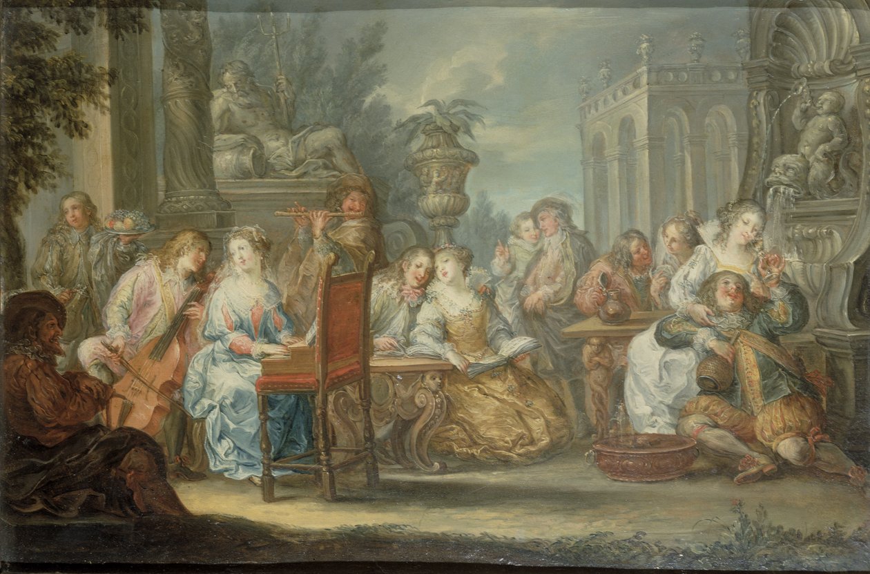 Fete Champetre (um dos dois) de Johann Georg Platzer