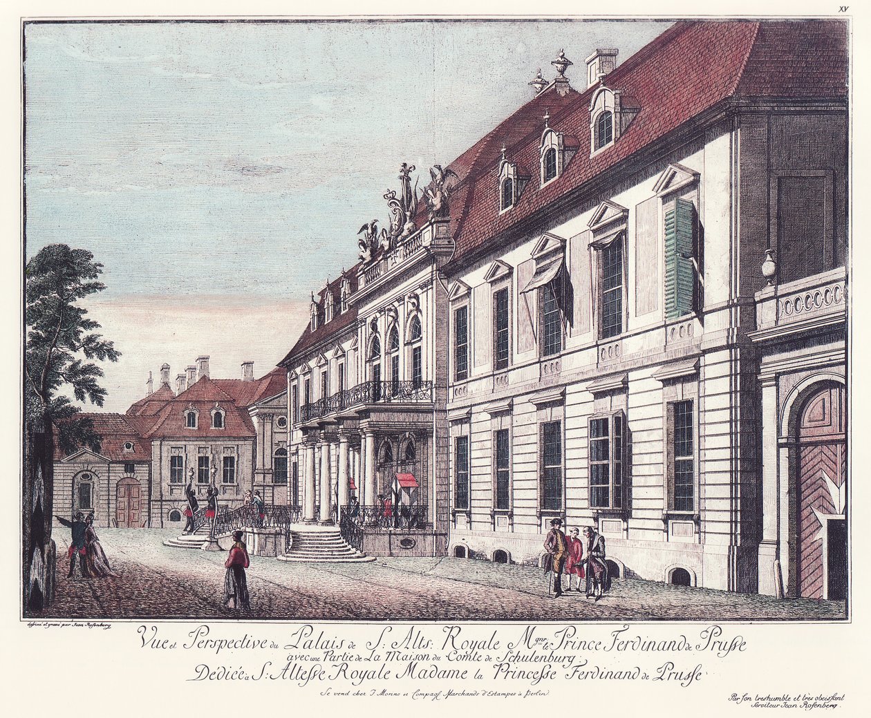 Vista, ordem, palácio, wilhelmplatz, alt-berlim de Johann Georg Rosenberg