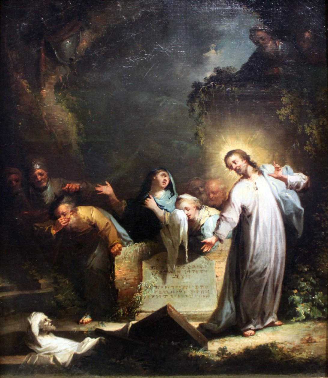 A ressurreição de Lázaro de Johann Georg Trautmann