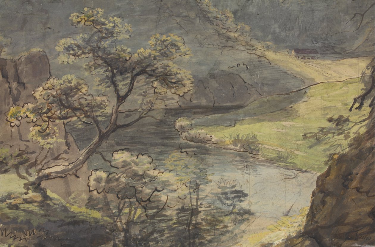 Paisagem do rio de Johann Georg von Dillis