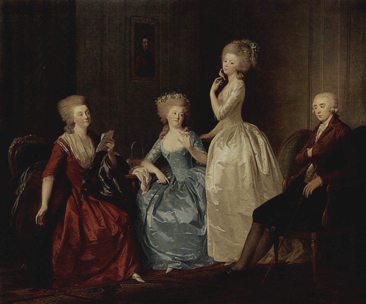Retrato da condessa Saltykova e sua família de Johann Heinrich Wilhelm Tischbein