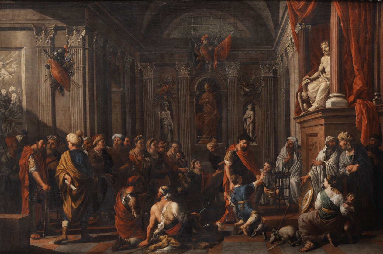 Schwurszene no templo de Júpiter de Johann Heiss