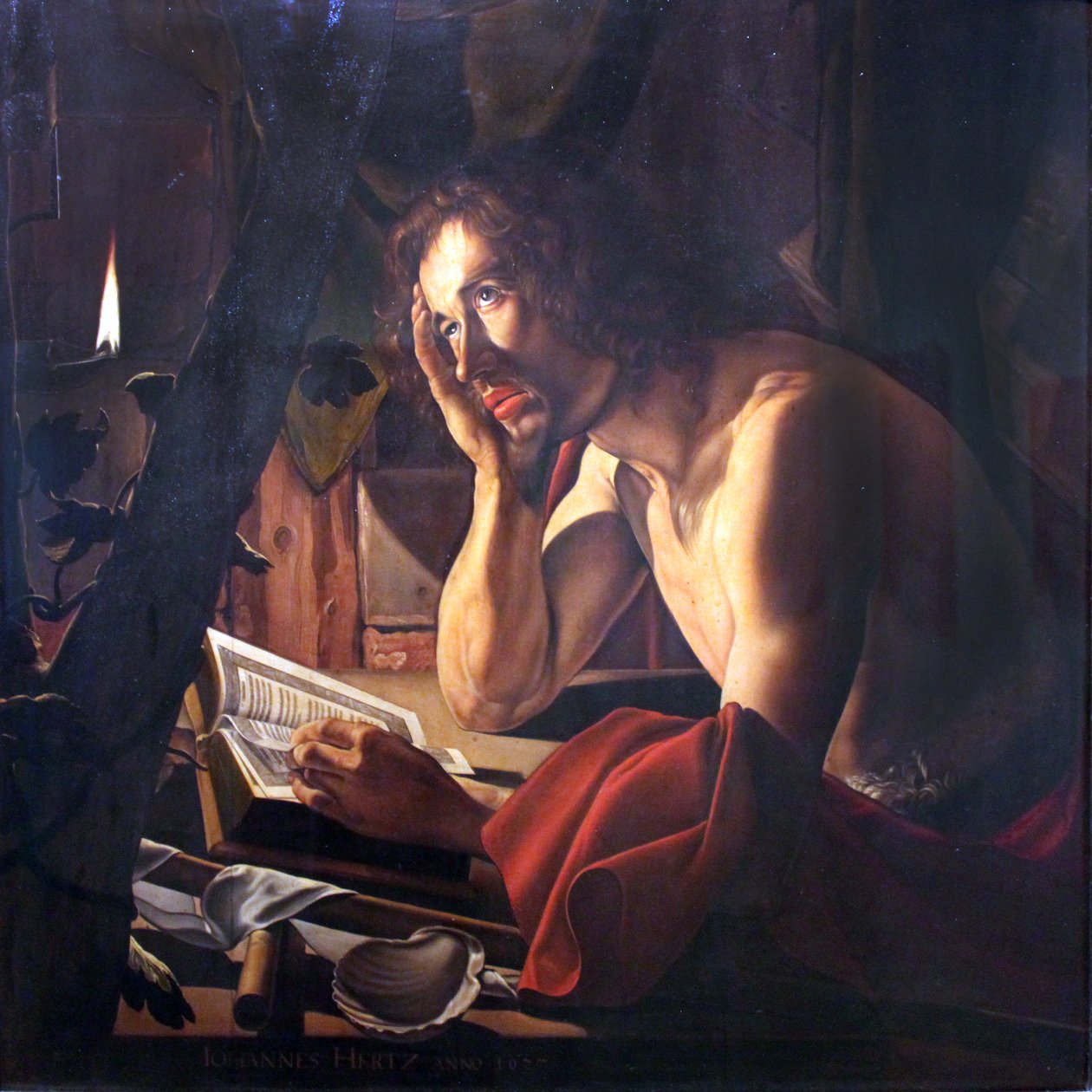 Auto-retrato como João Batista de Johann Herz
