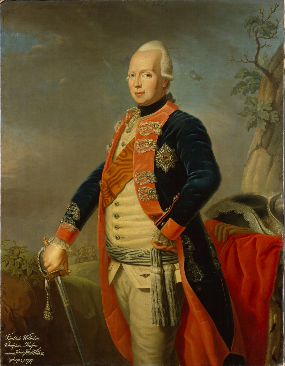Frederico Guilherme II da Prússia, c.1770 de Johann Jacob Tischbein