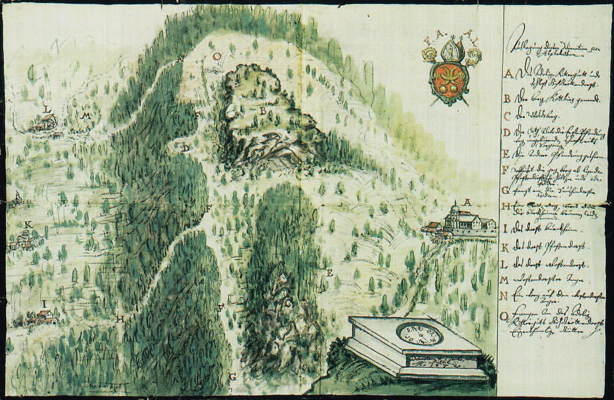 Mais conhecida placa de veludo cotelê de Johann Jakob Schmidt