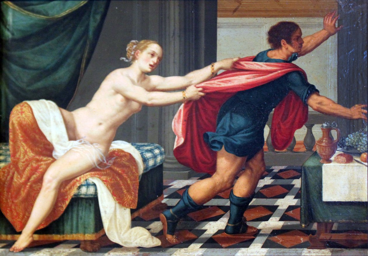 José e esposa de Potifar de Johann or Hans Konig