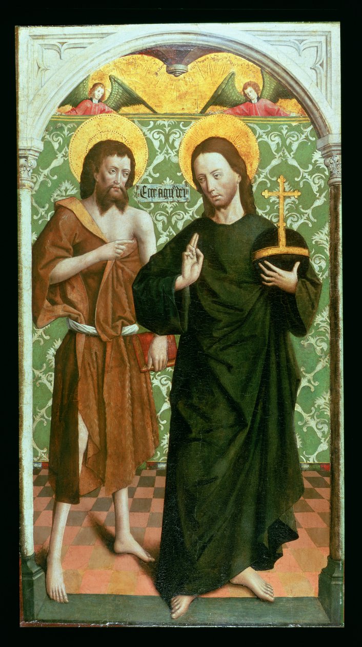Cristo e João Batista de Johann Koerbecke