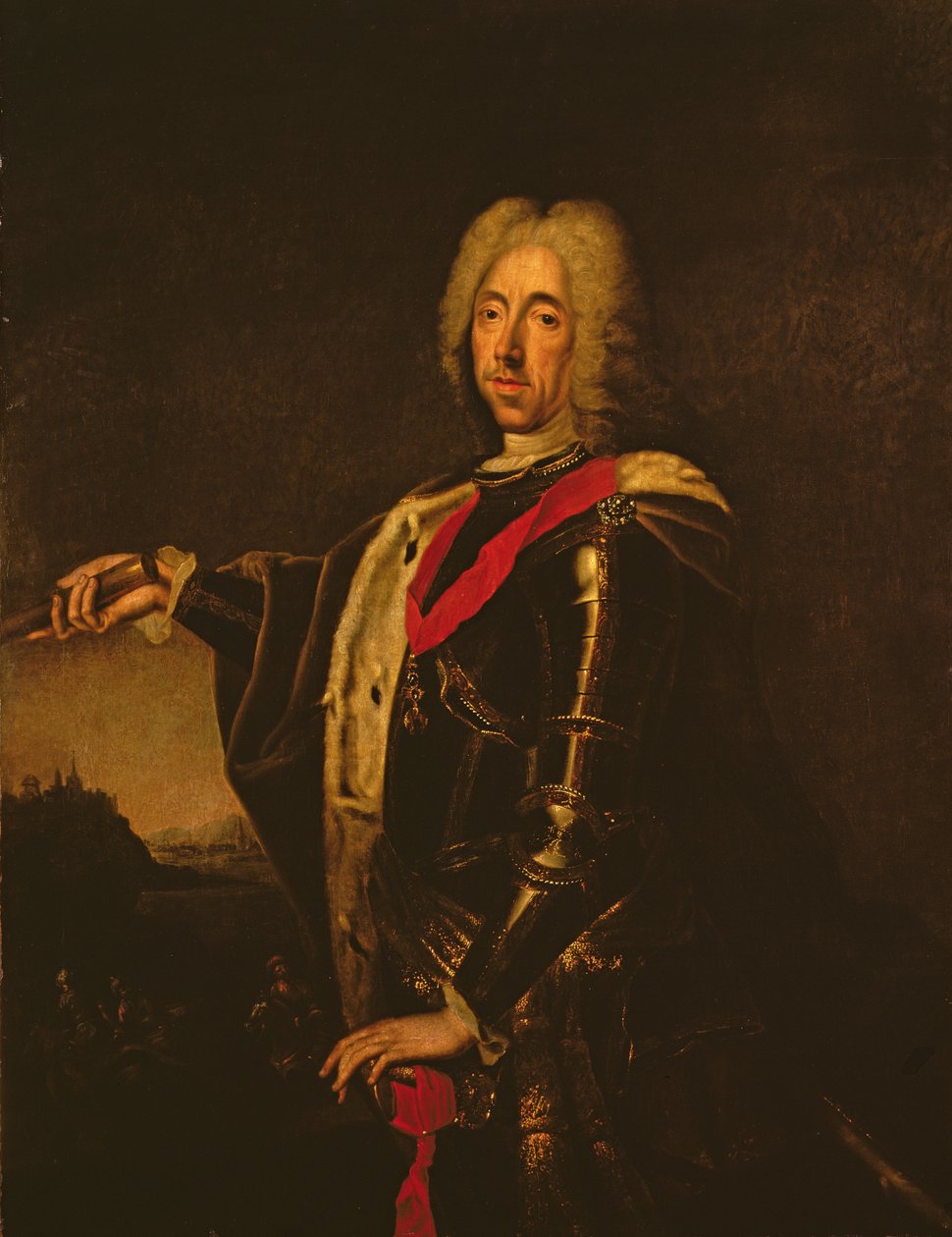 Retrato, de, príncipe, eugene, de, savoy, 1730s de Johann Kupetzky