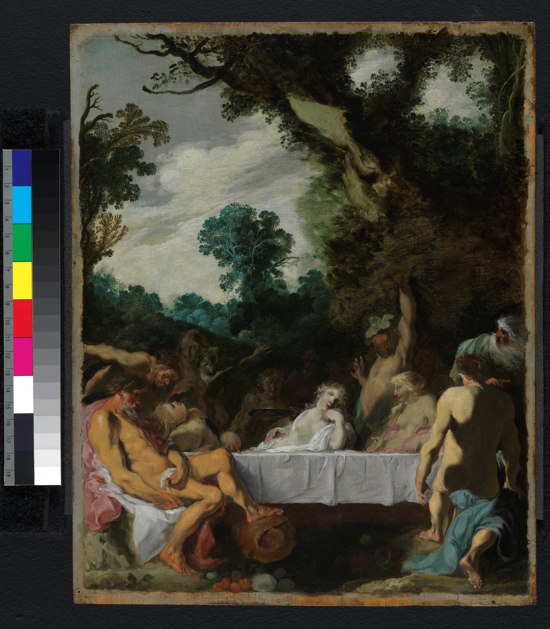 Uma festa de bacanais, c.1617 de Johann Liss or Lis or von Lys