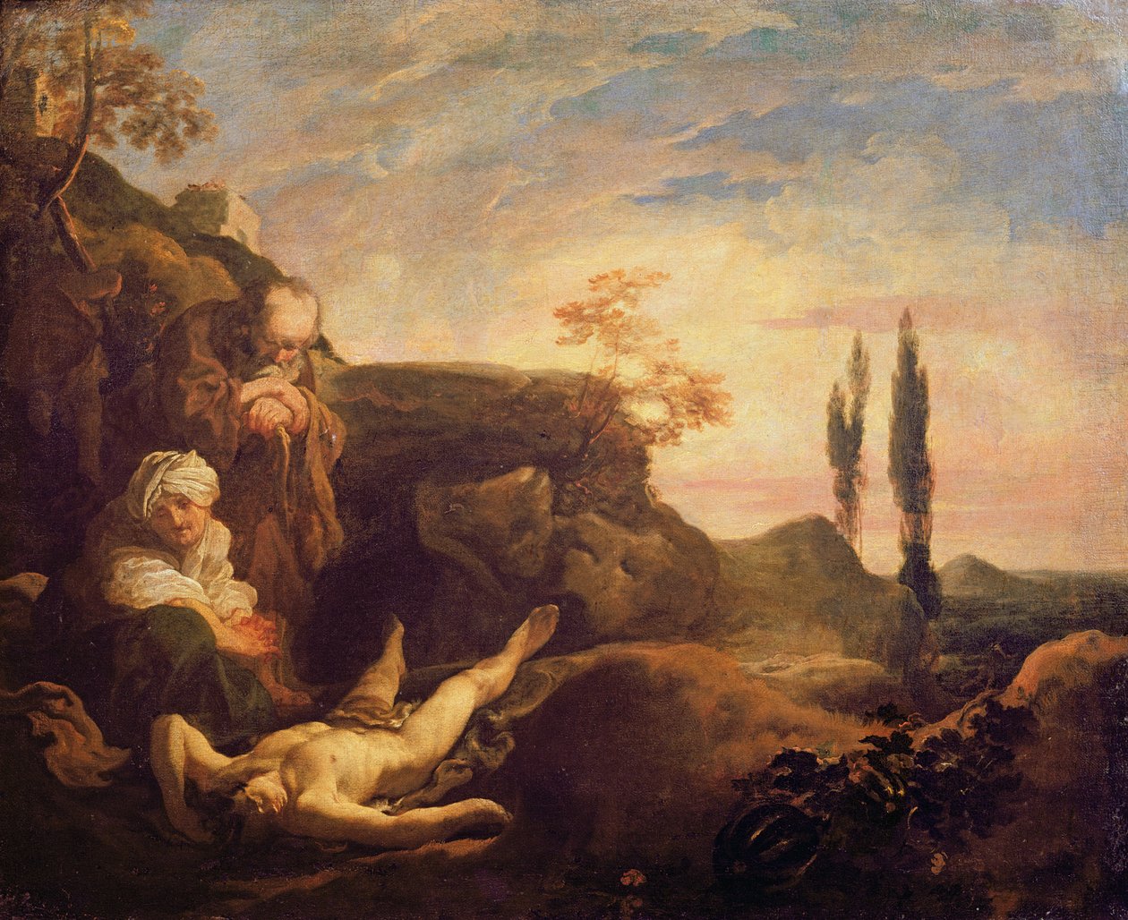 A lamentação de Abel de Johann Liss or Lis or von Lys